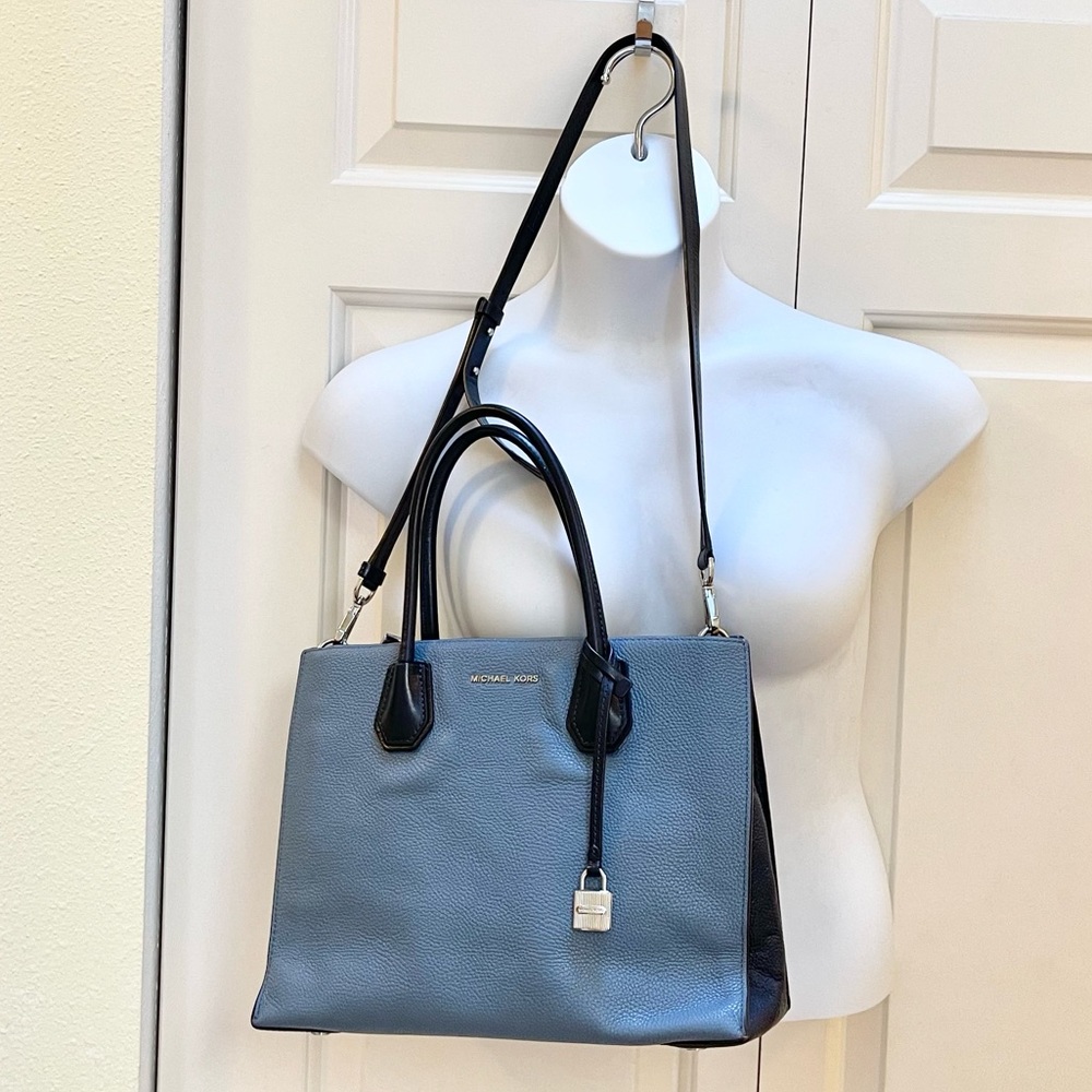 Authentic Michael Kors Mercer Color Block Padlock… - image 4